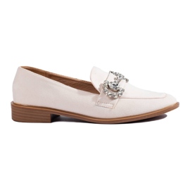 Beige Wildleder-Slipper mit Shelovet-Schnalle