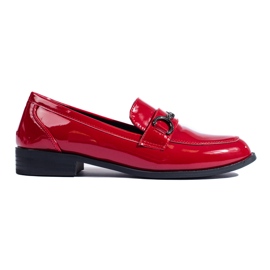 Elegante rote Damen-Loafer von Shelovet