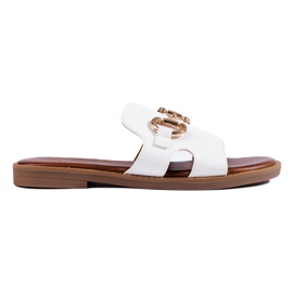 Weiße klassische Hausschuhe für Damen von Shelovet