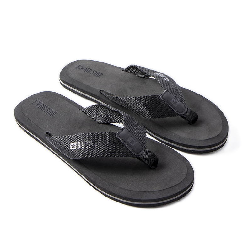 Schwarze Big Star Flip-Flops LL174618