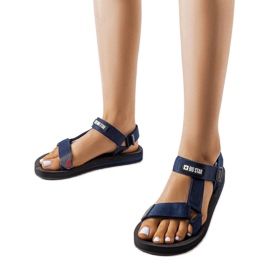 Marineblaue Sportsandalen Big Star DD274A283