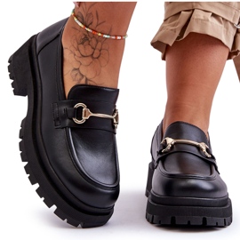 PS1 Klassische Plateau-Loafer für Damen Black Miracle schwarz