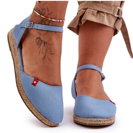 Big Star Plateau-Espadrilles für Damen FF274532 Blau