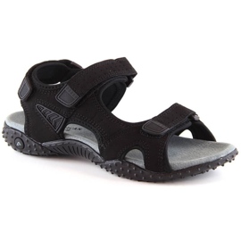 American Club W AM929A schwarze Sportsandalen mit Klettverschluss