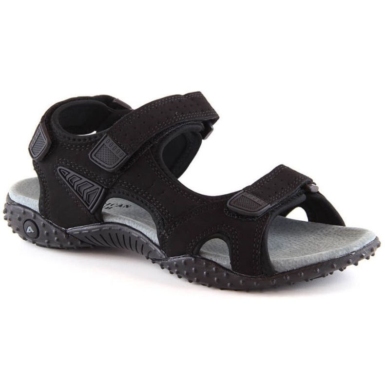 American Club W AM929A schwarze Sportsandalen mit Klettverschluss
