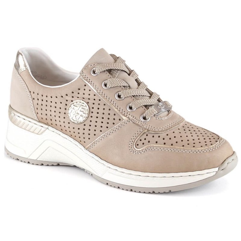 Rieker N4346-60 beige Keilsportschuhe