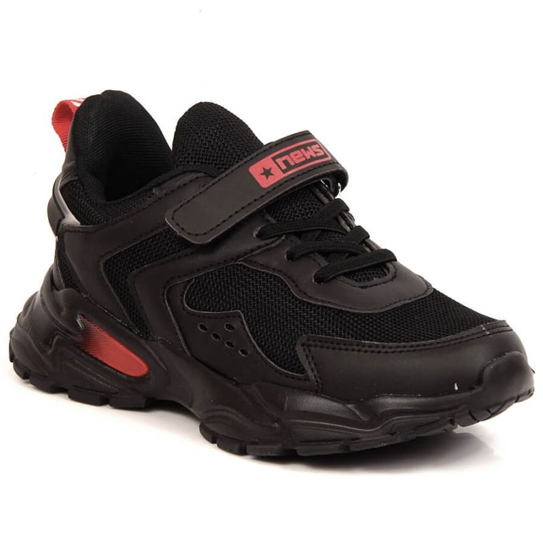 News Jr EVE398A Plateau-Sportschuhe schwarz