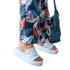 Blaue Plateausandalen von Esposito