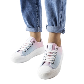 Rosa und blaue Sneakers von Big Star LL274A187