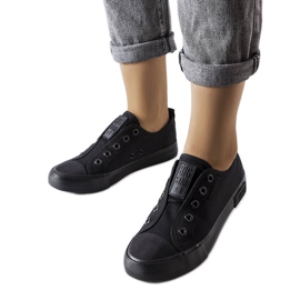 Schwarze Slip-On-Sneaker von Big Star LL274161
