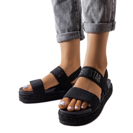 Schwarze Plateausandalen von Big Star LL274856