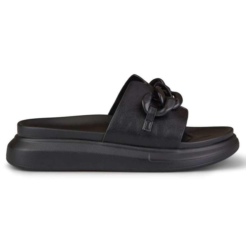 La.Fi Schwarze Flip-Flops mit Kette