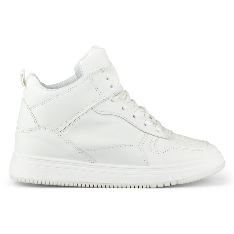 Weiße Damen-Sneaker oberhalb des Knöchels