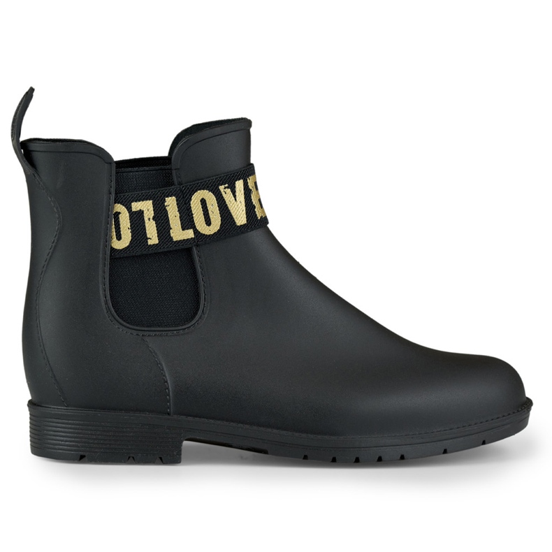 Mattschwarze Regenstiefel für Damen von Love Gold