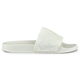 Weiße klassische Damenhausschuhe