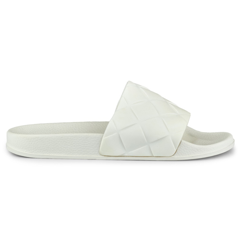 Weiße klassische Damenhausschuhe