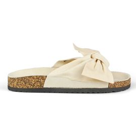 Klassische beige Slider mit Schleife