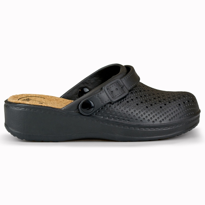 Bequeme Damenhausschuhe mit bedeckten Fingern schwarz