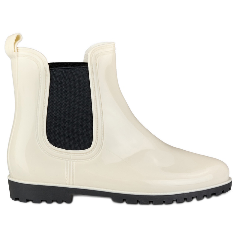 Klassische beige Gummistiefel für Damen