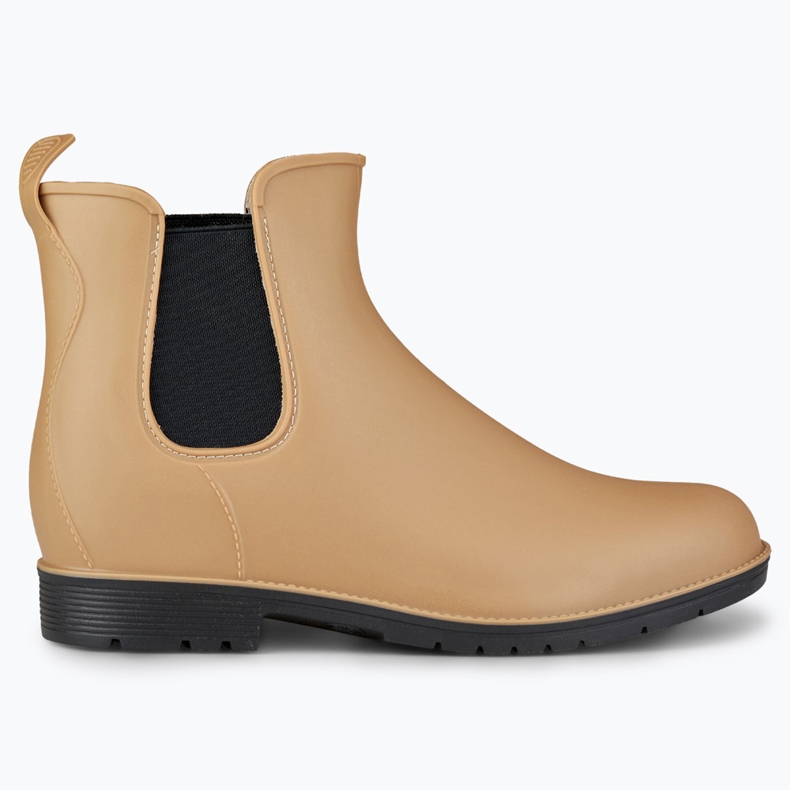 Dunkelbeige Gummistiefel für Damen