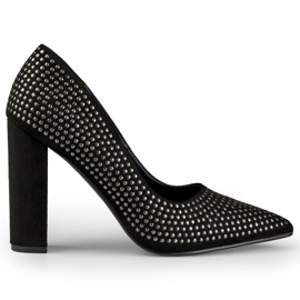 Schwarze Rock-Pumps für Damen
