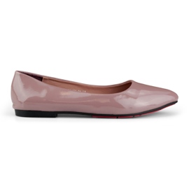 Lila lackierte Ballerinas für Damen