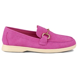 Bequeme Damen-Loafer in zartem Rosa