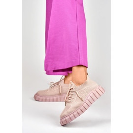 Elastische rosa Damen-Sportschuhe