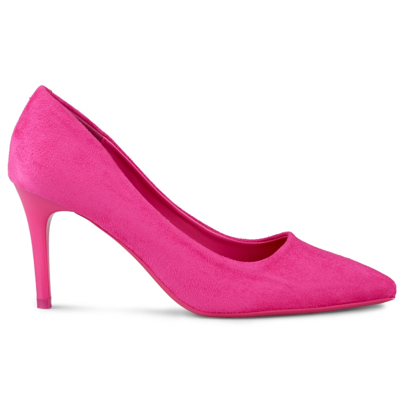 Klassische High Heels aus fuchsiafarbenem Wildleder rosa