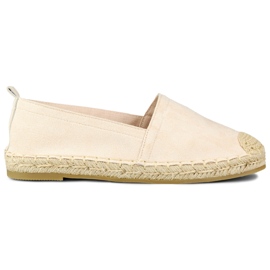 Klassische beige Damen-Espadrilles