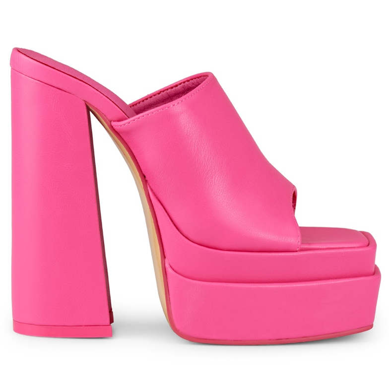 Rosa High-Heel-Slider von Evelyn