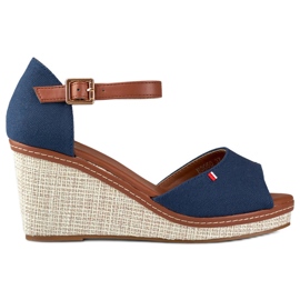 Marineblaue Keilsandalen für Damen von Tomm