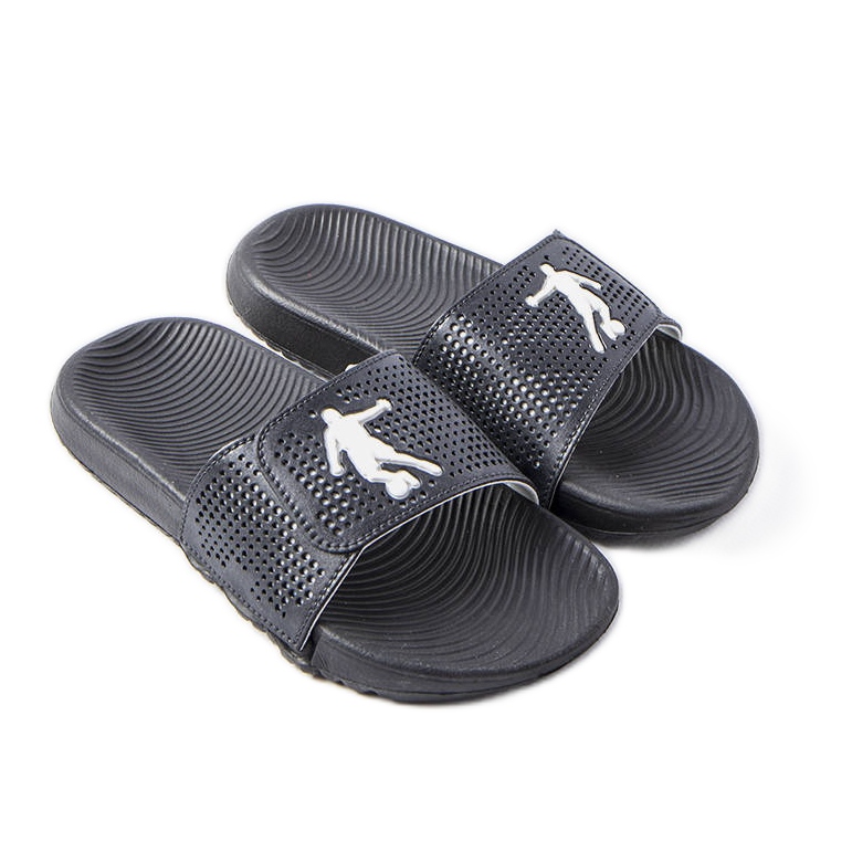 Schwarze Kinder-Gummihausschuhe aus Athen