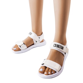 Weiße Sportsandalen Big Star HH274A026