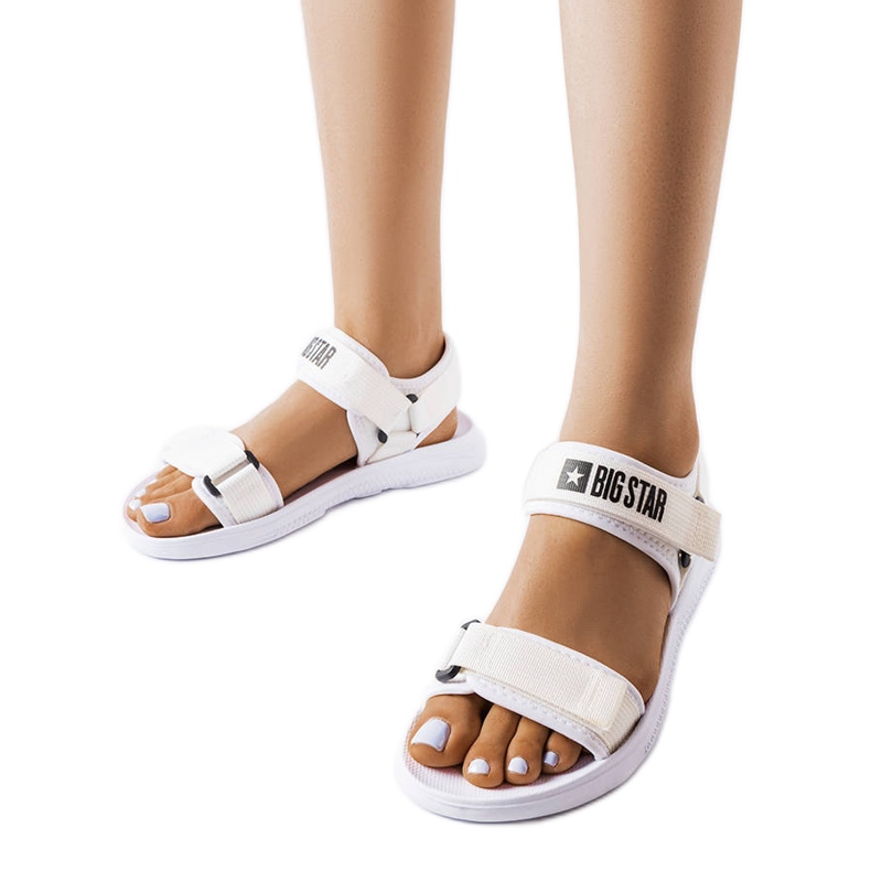 Weiße Sportsandalen Big Star HH274A026