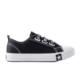 Schwarze Kinder-Sneaker Big Star LL374006