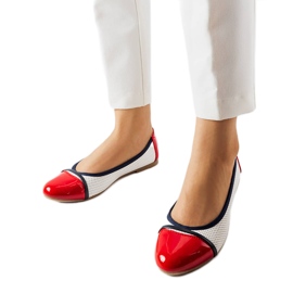 Rote und weiße Ballerinas von Colombo