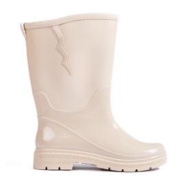 Cremefarbene Damenstiefel von Shelovet beige