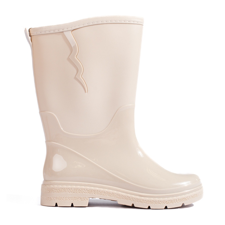 Cremefarbene Damenstiefel von Shelovet beige