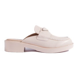 Beigefarbene Slider mit integrierter Spitze von Shelovet