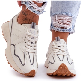 FJ1 Damen Sportschuhe Beige Faro weiß