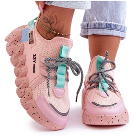 PS1 Modische Slip-On-Sneaker in Hellrosa Evolution