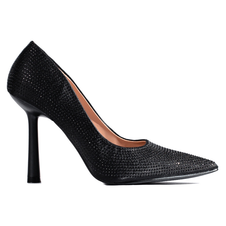 Schwarze Strass-Pumps von Shelovet