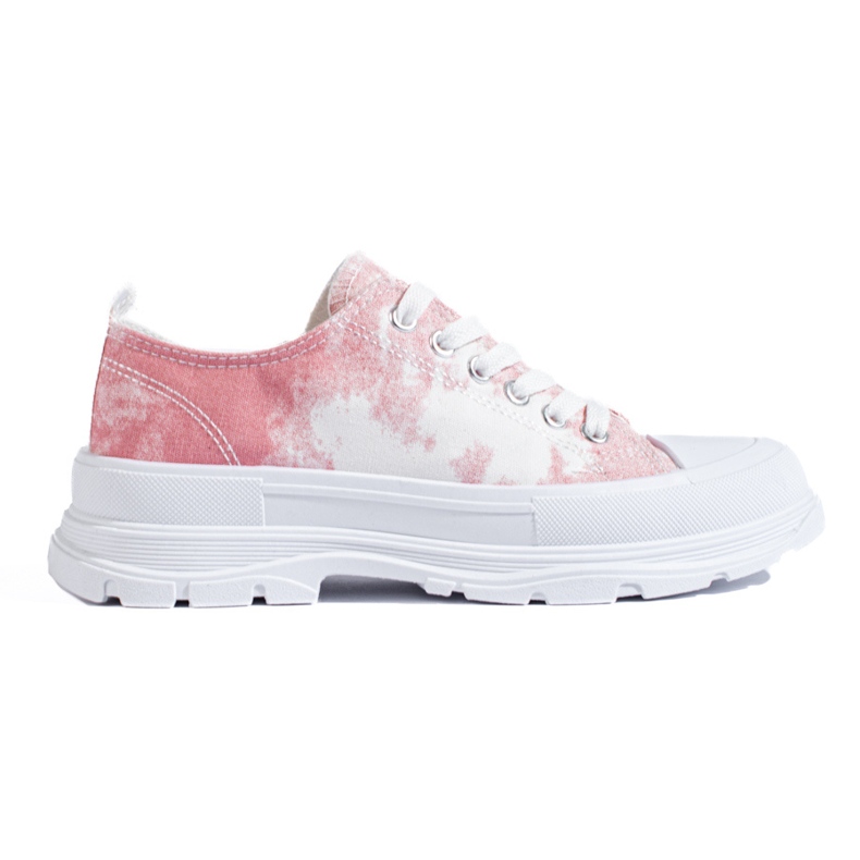 Rosa Plateau-Sneaker von Shelovet