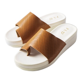 Braune Keilsandaletten von Monferrato