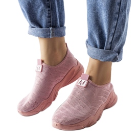 Rosa Textil-Sneaker von Aaron