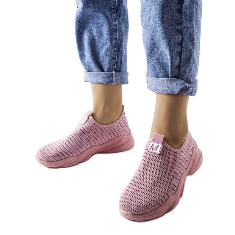 Rosa Slip-On-Sneaker von Azalee