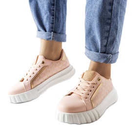 Rosa Plateau-Sneaker von Giuseppe