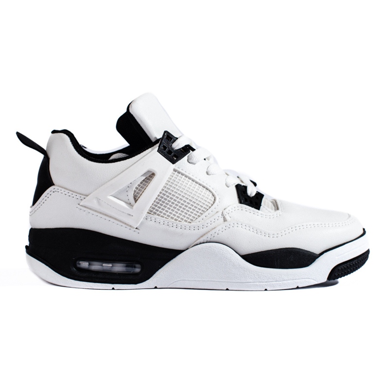 Schwarz-weiße Sneaker mit dicker Sohle von Shelovet