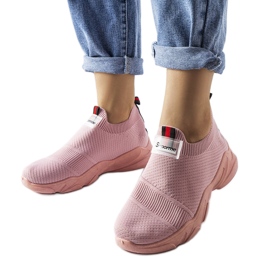 Rosa Slip-On-Sneaker von Greco
